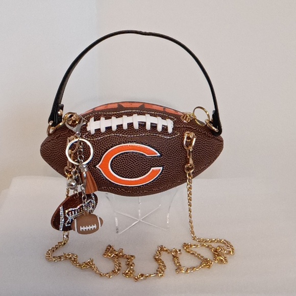NWT BLING BLING Football 🏈 Keychain Purse Charm - Picture 5 of 7